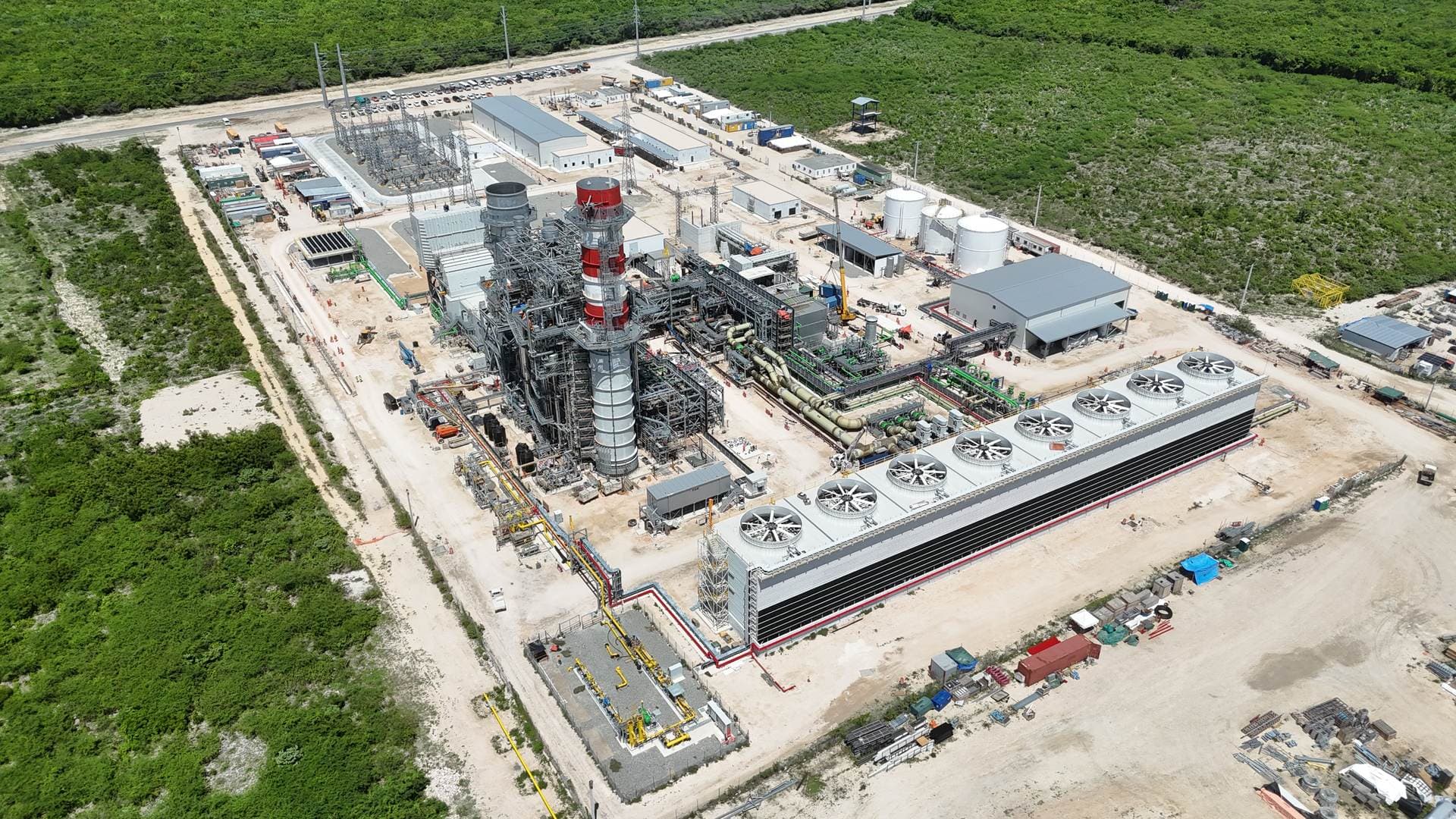 Construction progress — aerial view 1